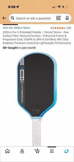 JOOLA Pro V Hyperion Pickleball Paddle