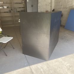 Black Receptionist Desk