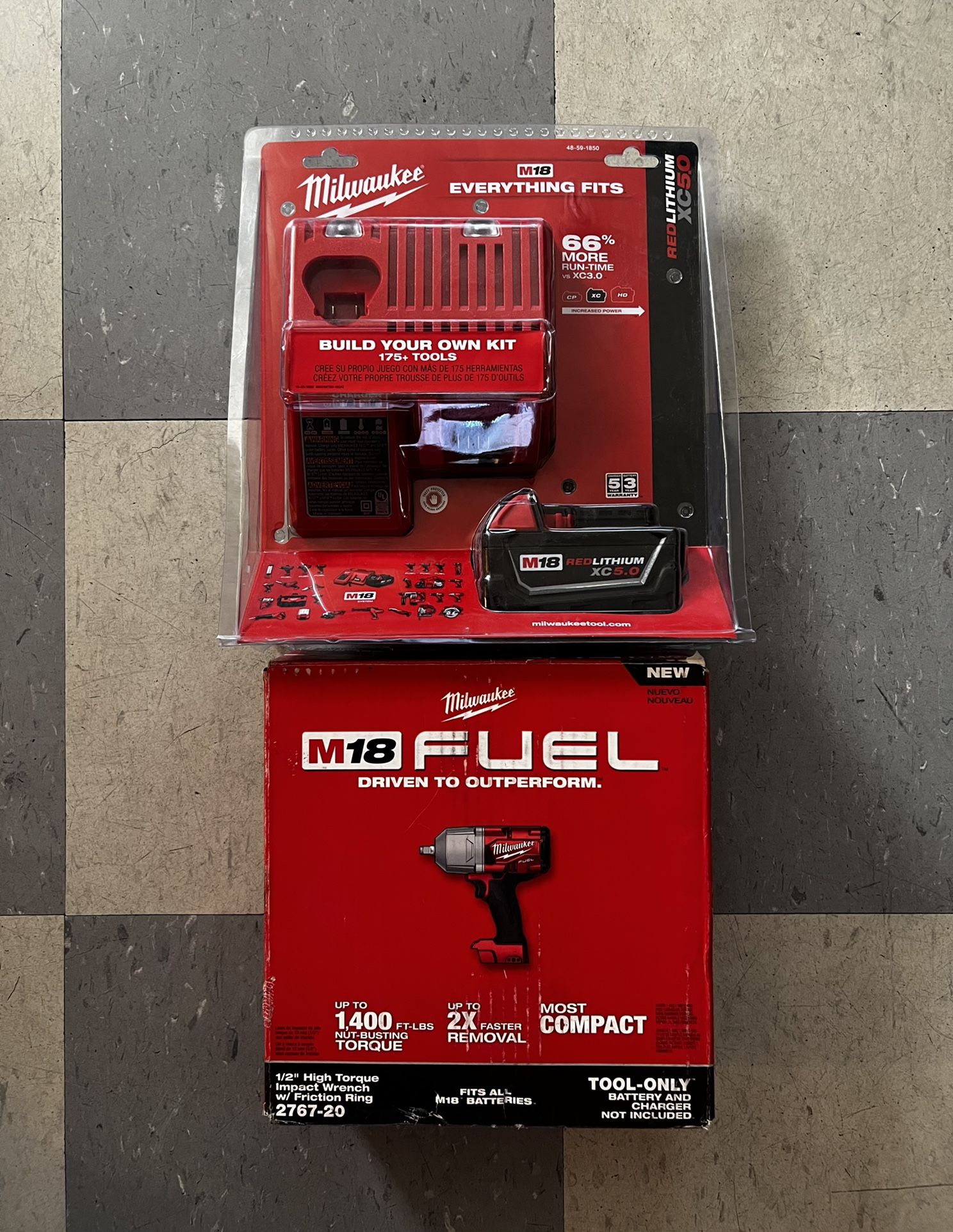 Avvitatore A Percussione Milwaukee M18 FUEL 1/2' Alta Coppia - 2767-21B Con Batteria 5.0Ah E Borsa