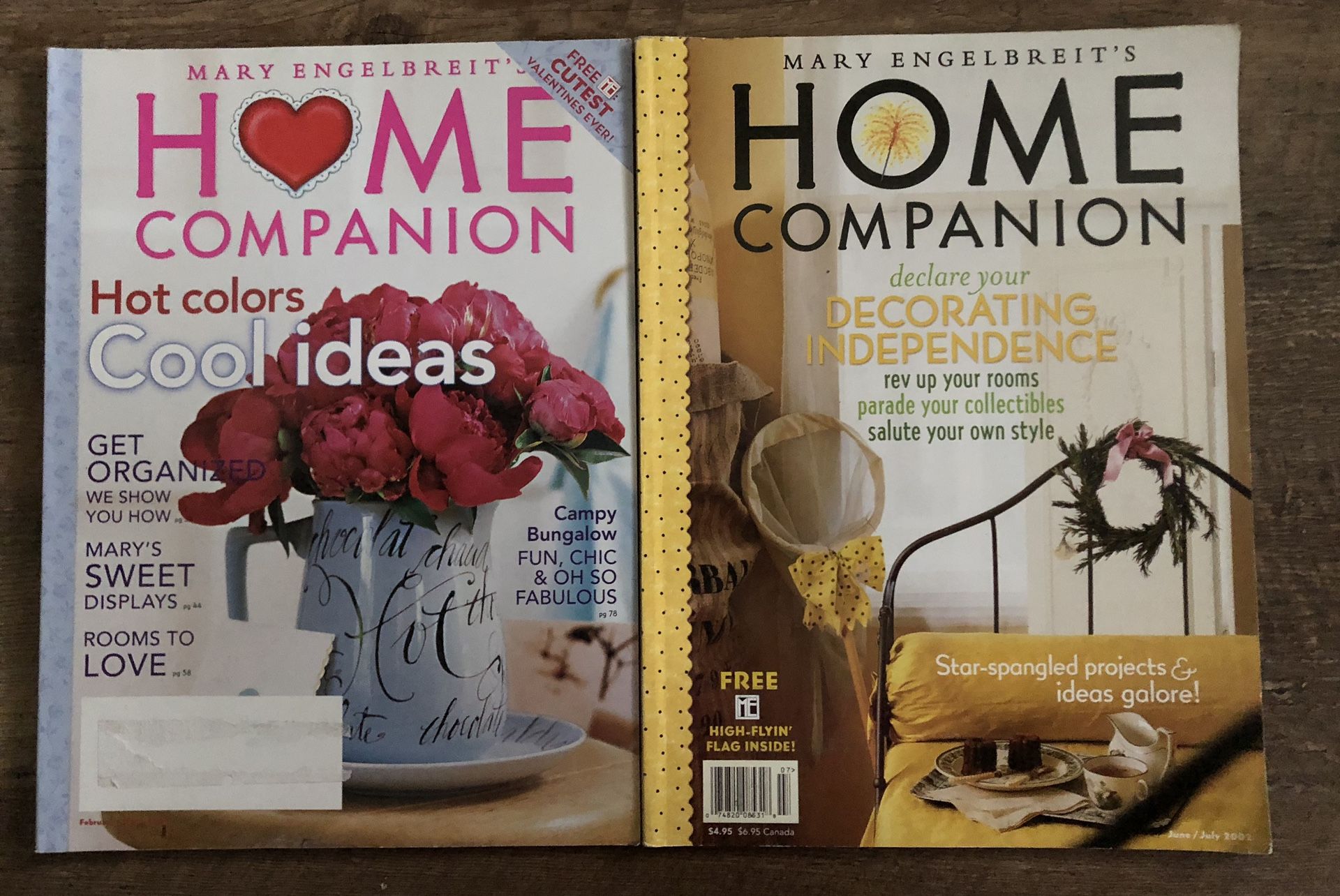 2 Mary Engelbreit’s Home Companion Magazines
