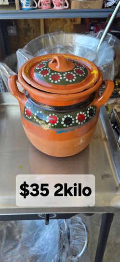 New 2 kilo olla de barro made in mexico