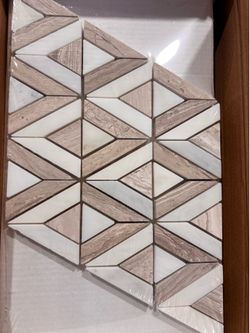 Avant Garde Asian Statuary & Wooden Beige  Triangle: (78 sq ft) Linear: (43 sq ft) Corner: (2 sq ft)