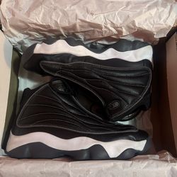 Jordan pro strong black and white shoes