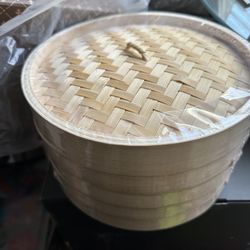 Traditional Bamboo Steamer 10 Inch