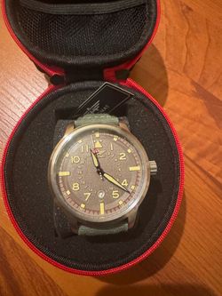 Aeromat GMT Field Watch with Canvas Strap
