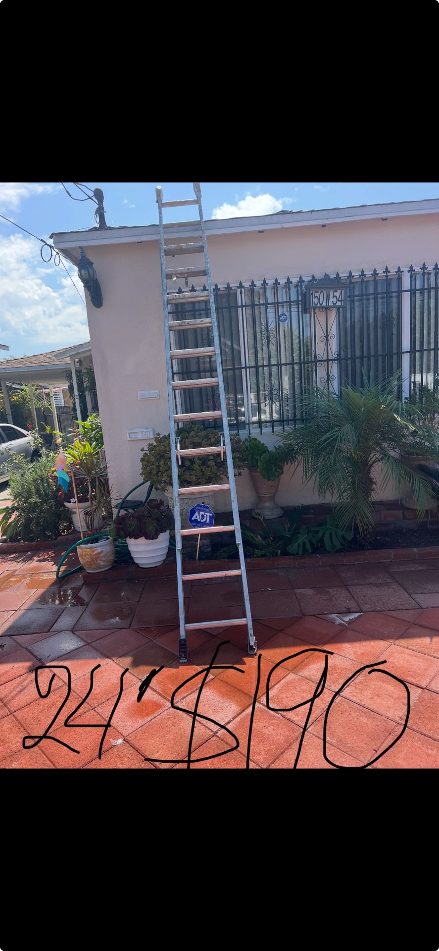 Excellent Condition, 24 Feet And More Sizes Available Aluminum Extension Ladders