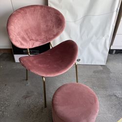 Accent Chair + Ottoman 