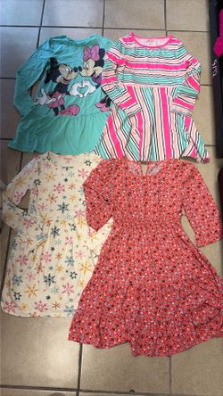 Girl Clothes Size 7/8 Longsleeve Summer Dresses