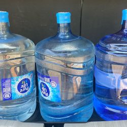 3 Brand New 5-Gallon Water Jugs – Great for Cleaning, Gardening, or Storage