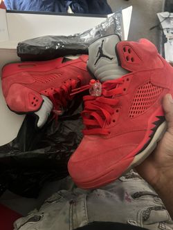 Jordan 5 Red Suede 