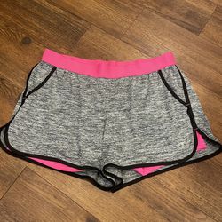 Danskin Now Gray/Pink/Black Athletic Shorts