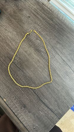 22 Inch Gold Rope Chain
