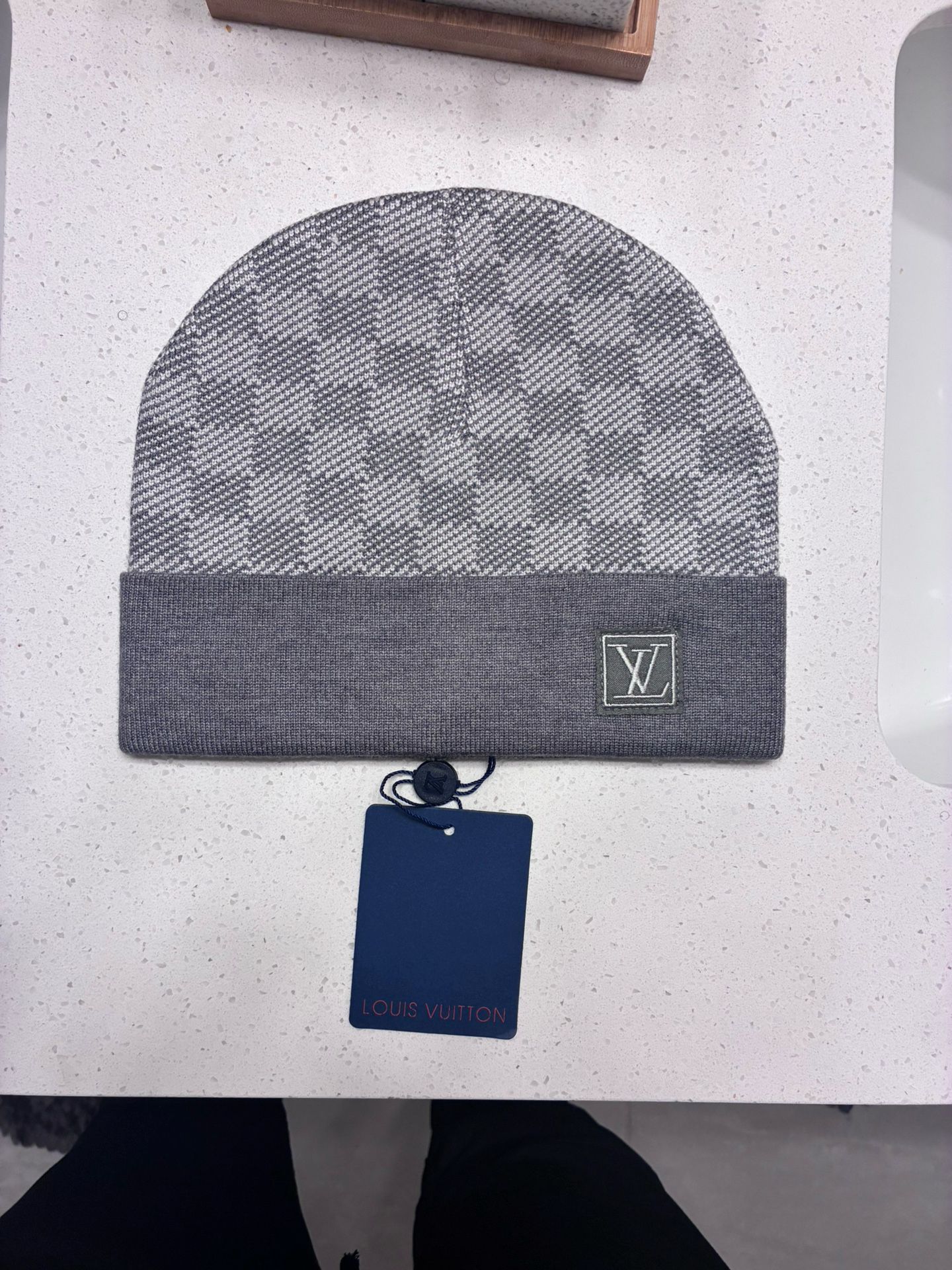 Louis Vuitton grey beanie 