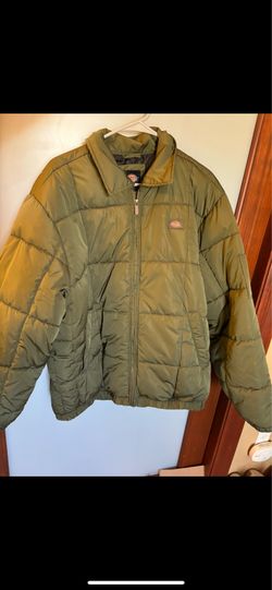 Dickies Olive Army Green, Puffer Bomber Jacket - BRAND NEW - Size Large