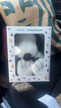 Snoopy peanuts plush  Starbucks