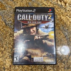 Sony PlayStation 2 PS2 Call of Duty 2 Big Red One Complete Game, Case & Manual 