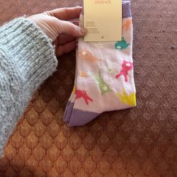 Claire's Kids Colorful Bunny Socks