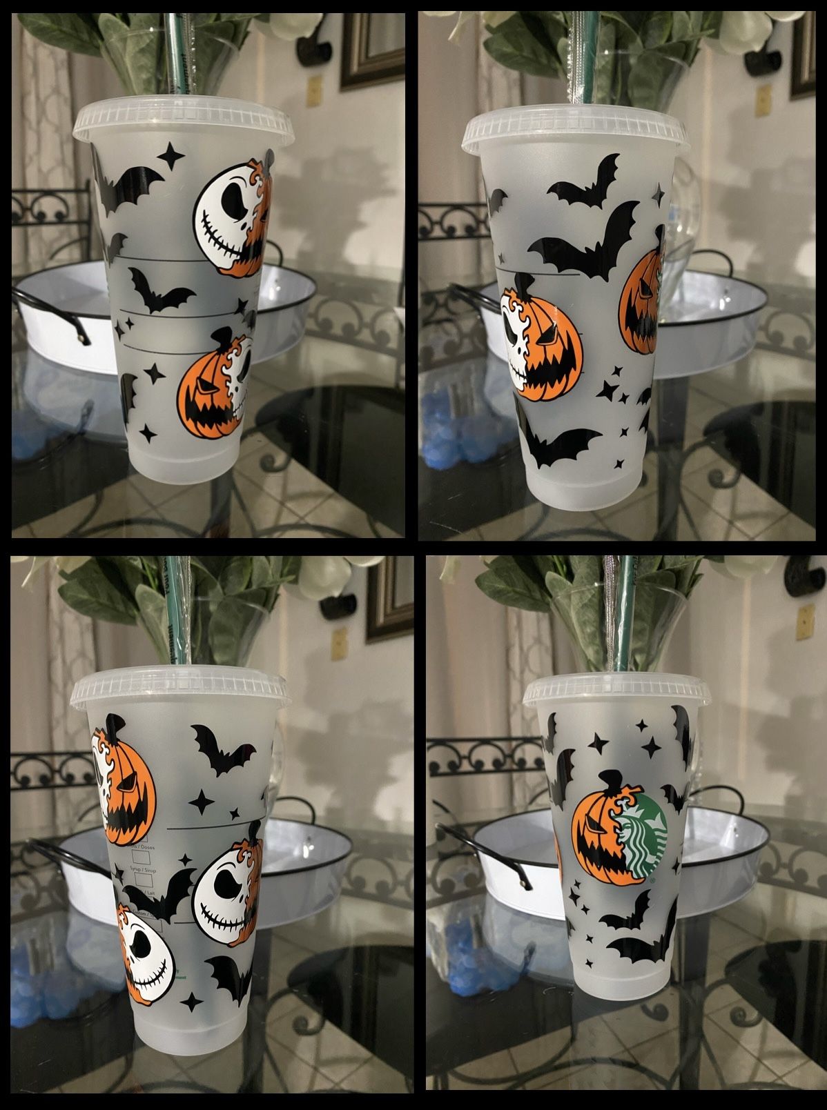Jack Skellington Halloween Starbucks Cup