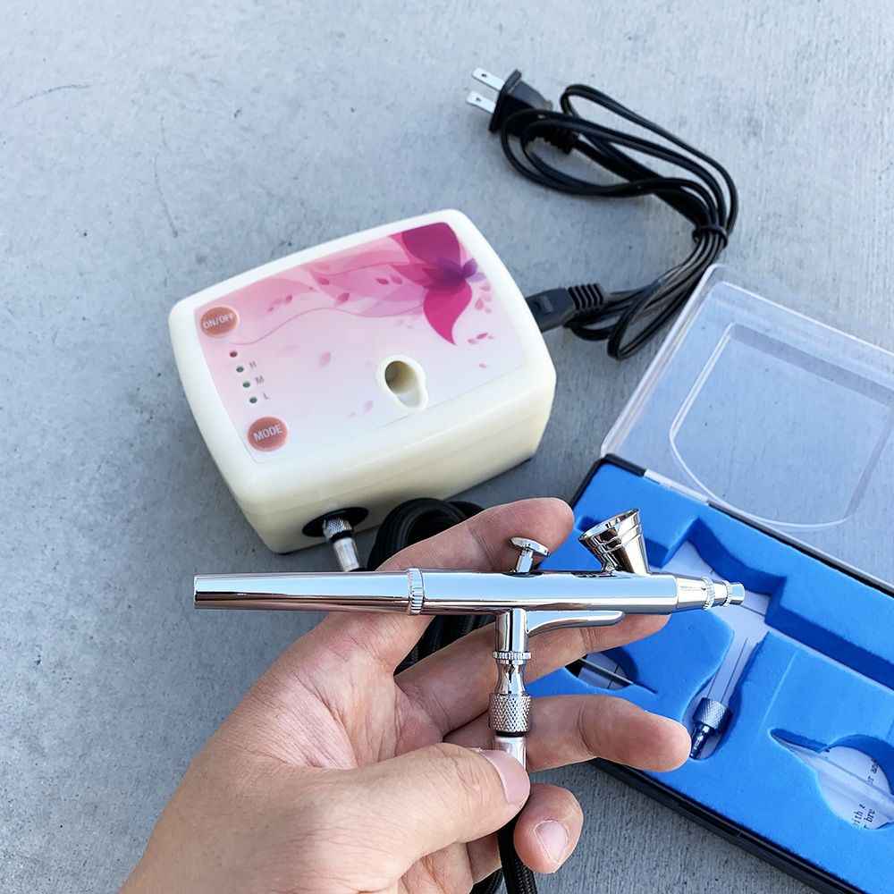 New in Box $35 Airbrush Kit with Air Compressor and Dual-Action Airbrush