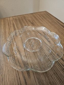 Savannah Clear by ANCHOR HOCKING - 11 7/8" Tray for Chip & Dip Set