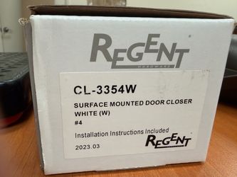 Regent CL-3354W surface mounted door closer white W