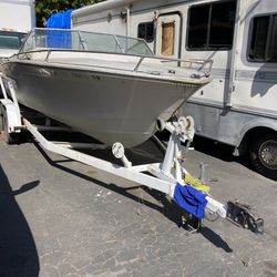 Boat With 2 Axe Trailer ($500)