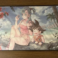 Dragon Ball Z Framed Glass Art Print