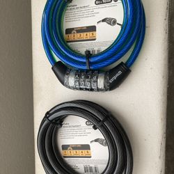 Bike Locks 2 -and One Phone Holder All New