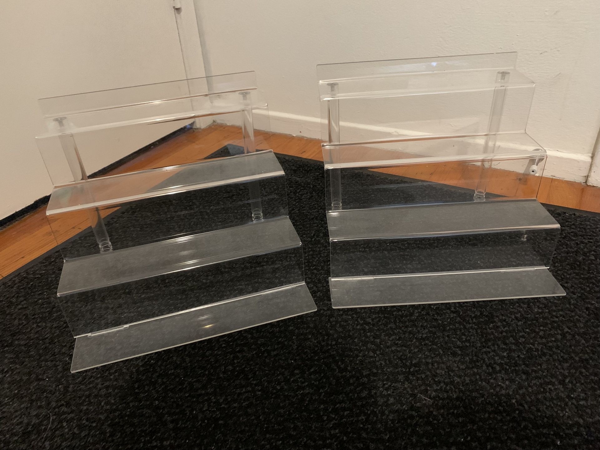 2 Acrylic Stands For Perfumes Or Figures