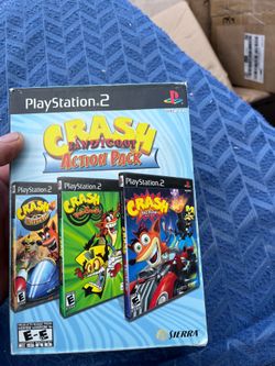 Crash Bandicoot Action Pack (Sony PlayStation 2, 2007) CIB Complete