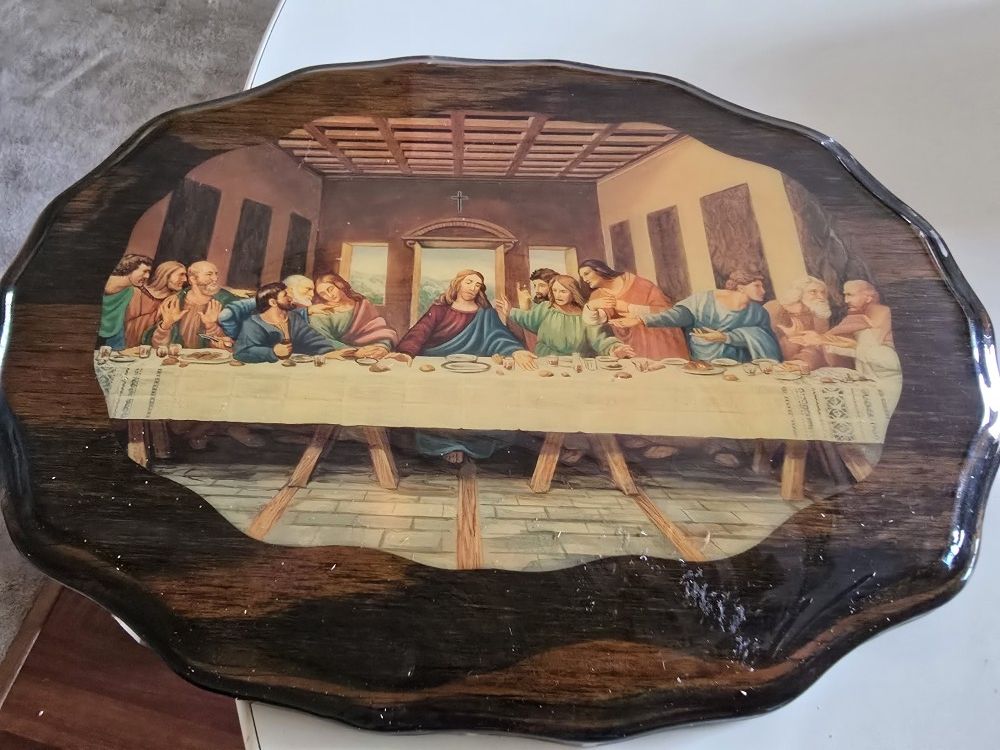 THE LAST SUPPER WOODEN WALL PLAQUE