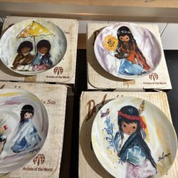 Degrazia Children Of The Sun Collector Plates