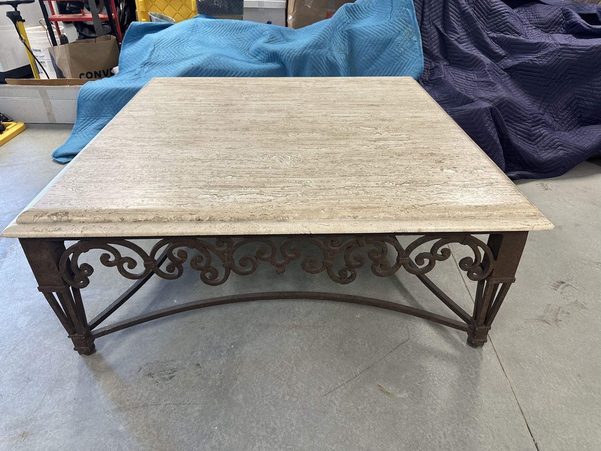 Travertine Marble Coffee Table