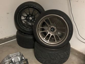 18x10.5 & 18x11 Enkei a black Rims
