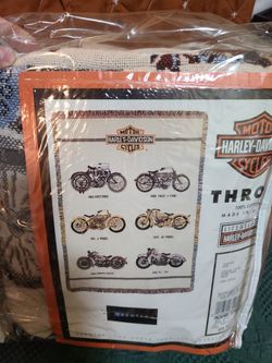 Harley Davidson Throw Blanket