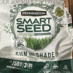 Pennington Smart Seed Sun & Partial Shade Southern Lawn Grass Seed Mix, 7.0 Ib. New Bag