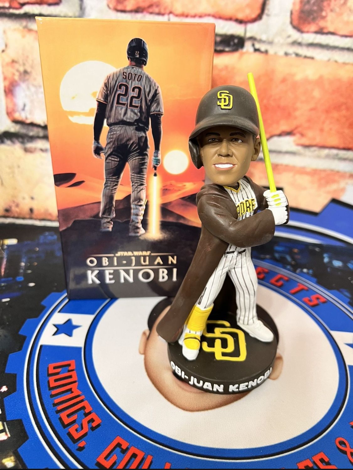 New - San Diego Padres "Star Wars" Theme Game Juan Soto "Obi-Juan" Kenobi Bobblehead - Bobble Head - $50