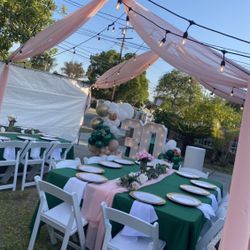 naked tent drape, naked tent draping