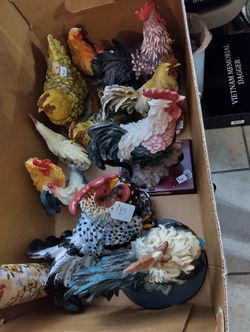 Antique Rooster Decorations