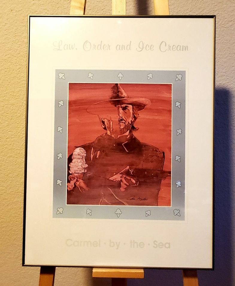Clint Eastwood Mayoral Poster "Law, Order and Ice Cream"