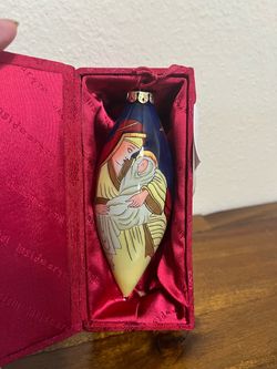 New Inside Art Madonna and Child glass Ornament