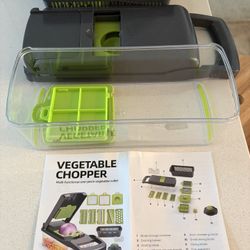 Vegetable Chopper - Spiralizer Vegetable Slicer - Onion Chopper with Container - Pro Food Chopper - Slicer Dicer Cutter