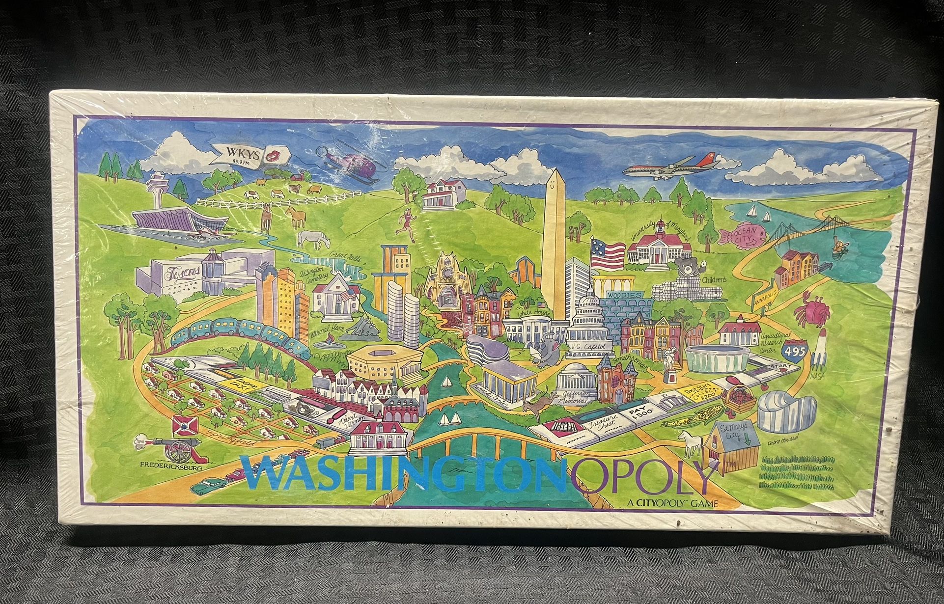 SEALED - Vintage Washington-Opoly A Cityopoly Monopoly Style Board Game