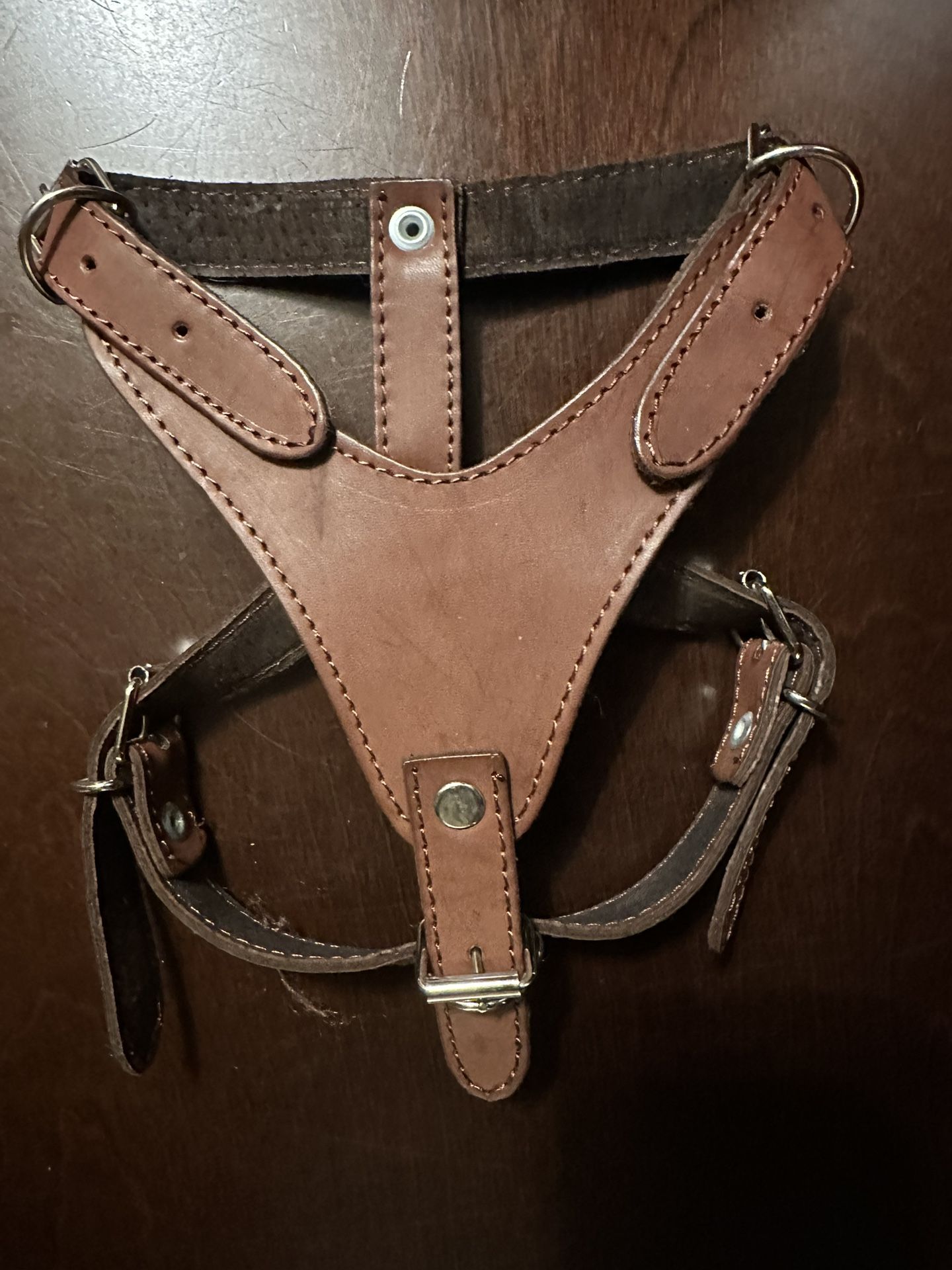 100% Leather Dog Harness