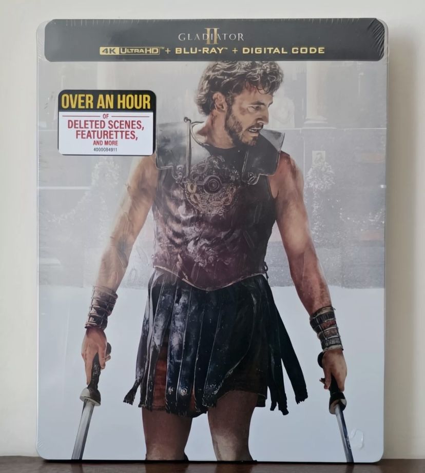 brand new sealed 4k blu ray steelbook gladiator 2 bluray 