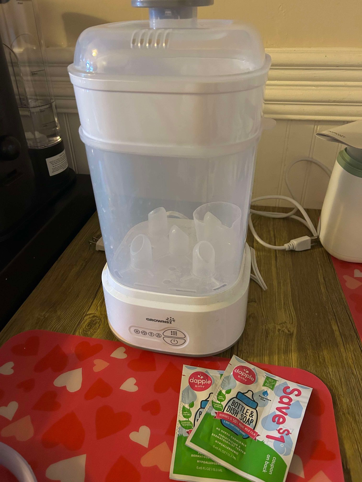 Grownsy Bottle Sanitizer for Baby Bottles, Pacifiers, Pump Parts