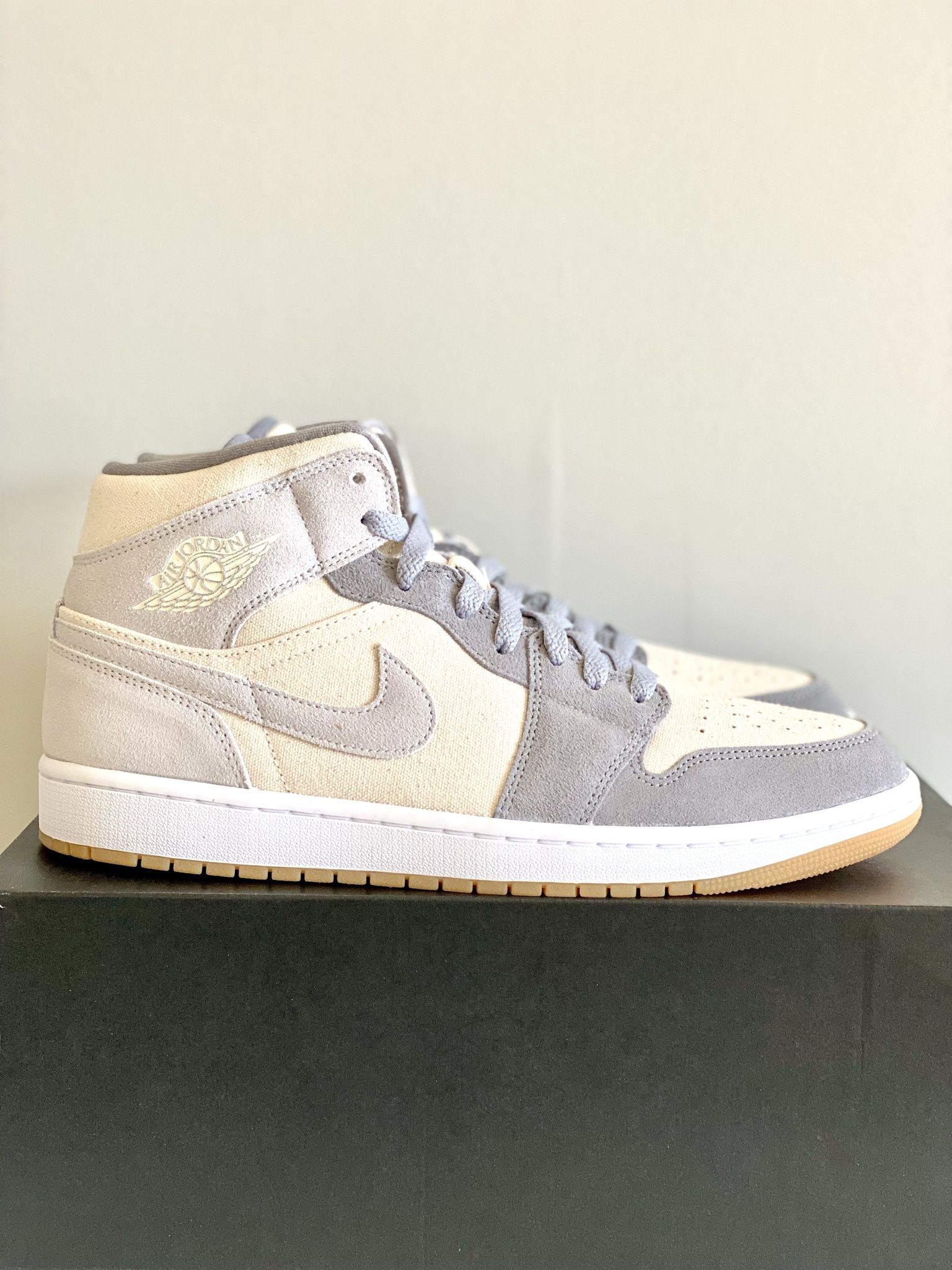NEW Air Jordan 1 Mid SE Coconut Milk Particle Grey Mens SIZE 10.5 & 13