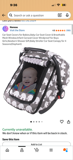 Nursing pillow and car seat infant cover
