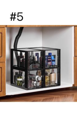 4 Pack Large Stackable Storage Drawers,Black(brand new)