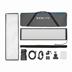 2x Nanlite PavoSlim 240CL RGB LED Panel with Pop-Up Softbox